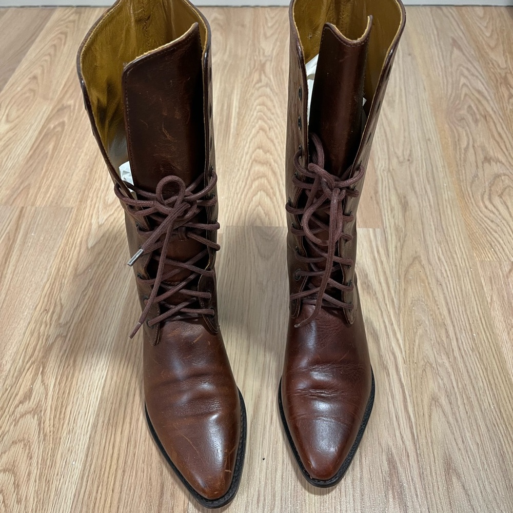 Cole Haan Leather Lace up boot 5.5 - Picture 2 of 7